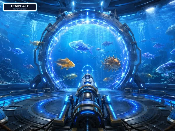 Happy Fishing gameplay moment with colorful fish on display
